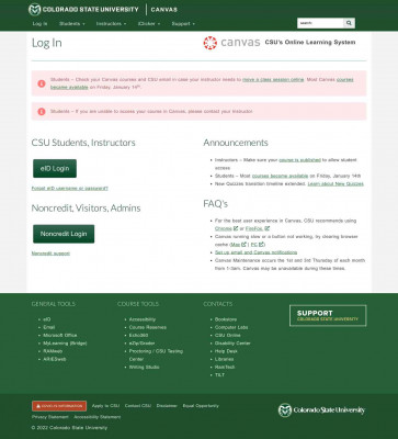 CSU Canvas Test Login CSU Canvas Test Login