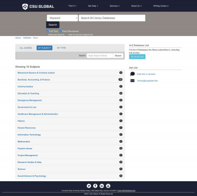 FAQ - CSU Global Writing Center - LibGuides FAQ - CSU Global Writing Center - LibGuides