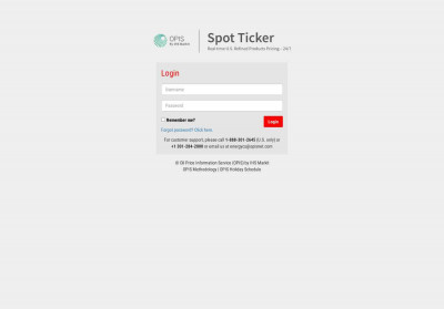 OPIS Spot Ticker 6.0 OPIS Spot Ticker 6.0