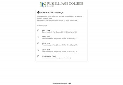 Moodle - Russell Sage College Moodle - Russell Sage College