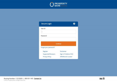 Prosperity Bank: Sign In Prosperity Bank: Sign In
