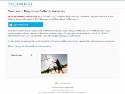 Marymount California University: Login Marymount California University: Login