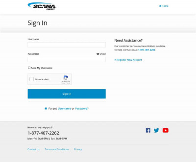 Register My Account | Register - SCANA Energy Register My Account | Register - SCANA Energy