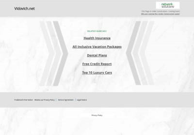 Network Solutions - Vidovich.net Network Solutions - Vidovich.net