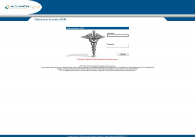 Patient Portal - Acumen nEHR Patient Portal - Acumen nEHR