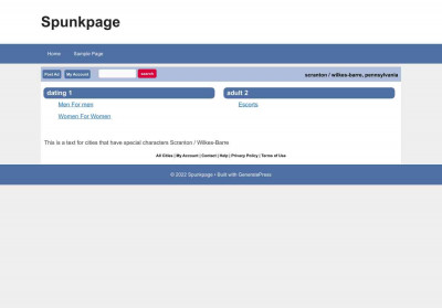 Scranton / Wilkes-Barre, Pennsylvania - Spunk Page Scranton / Wilkes-Barre, Pennsylvania - Spunk Page