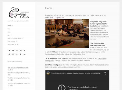 The Compline Choir – A Seattle Sunday night tradition since ... The Compline Choir – A Seattle Sunday night tradition since ...