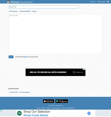 Online Notepad - Take Notes and Share Notes Online Online Notepad - Take Notes and Share Notes Online