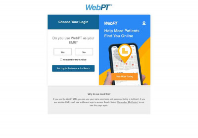 WebPT Auth - Reach WebPT Auth - Reach