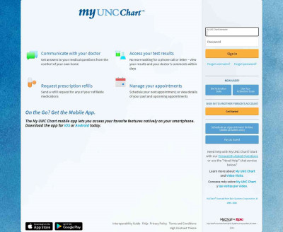 My UNC Chart - Login Page My UNC Chart - Login Page