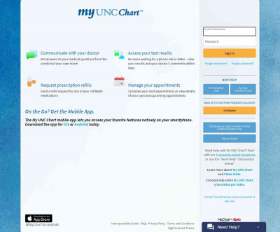 My UNC Chart - Login Page My UNC Chart - Login Page