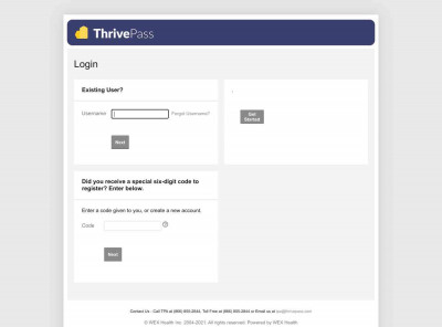 ThrivePass login ThrivePass login