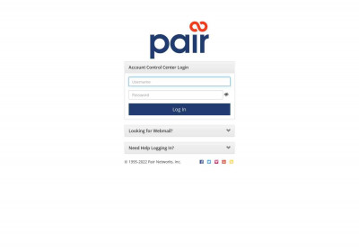 Pair Networks – Account Control Center Login Pair Networks – Account Control Center Login