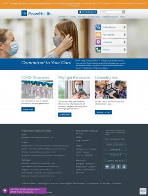 For PeaceHealth Caregivers For PeaceHealth Caregivers