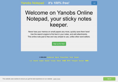 Yanobs Free Online Notepad Yanobs Free Online Notepad