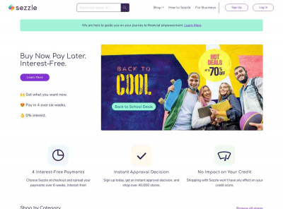 Sezzle | Highest-shopper-rated Buy Now, Pay Later solution Sezzle | Highest-shopper-rated Buy Now, Pay Later solution