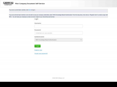 Login - Pilot Company Login - Pilot Company