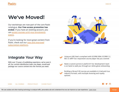 Welcome Back! - Packt - Workshop Learning Welcome Back! - Packt - Workshop Learning
