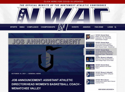 Northwest Athletic Conference Athletics - NWAC Northwest Athletic Conference Athletics - NWAC
