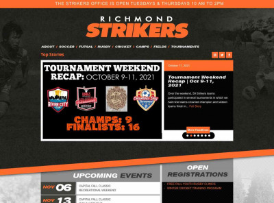 Login to your Richmond Strikers account to complete registration Login to your Richmond Strikers account to complete registration