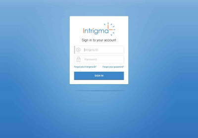Intrigma Scheduler: Login Intrigma Scheduler: Login