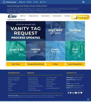 Delaware Division of Motor Vehicles - DMV News Delaware Division of Motor Vehicles - DMV News