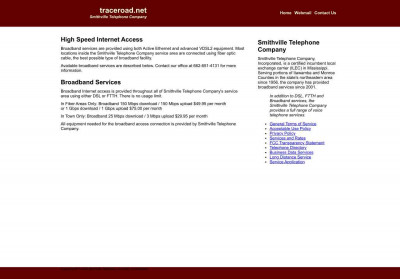 traceroad.net & Smithville Telphone Company traceroad.net & Smithville Telphone Company