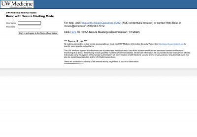 UW Medicine Remote Access - University of Washington UW Medicine Remote Access - University of Washington
