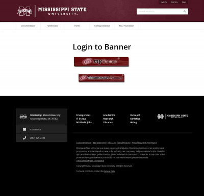 Home | myBanner - Mississippi State University Home | myBanner - Mississippi State University