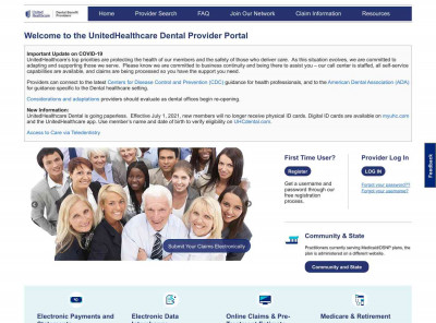 UnitedHealthcare Dental Provider Portal UnitedHealthcare Dental Provider Portal