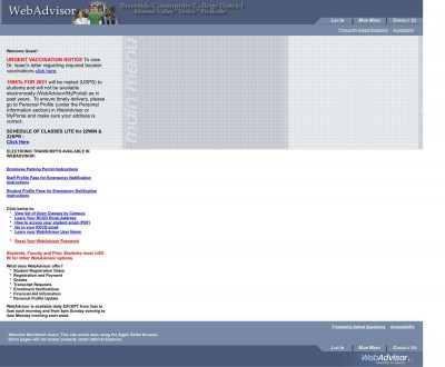 WebAdvisor WebAdvisor