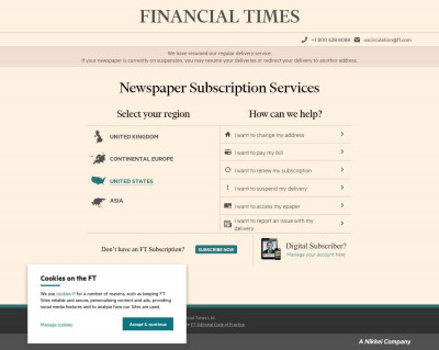 FT Newspaper Subscription Services | Login to your account FT Newspaper Subscription Services | Login to your account