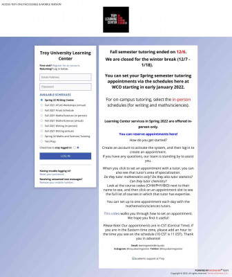 Register for a New Account - Troy University Learning Center Register for a New Account - Troy University Learning Center