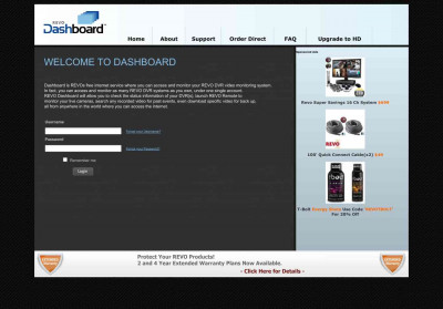 Revo Dashboard - Login Revo Dashboard - Login