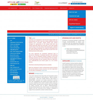 Union Bank of India - Select Online Registration Mode Union Bank of India - Select Online Registration Mode