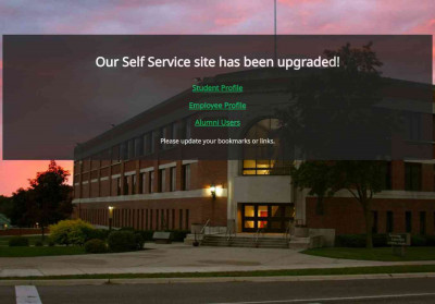 Our Self Service site has been upgraded! Our Self Service site has been upgraded!