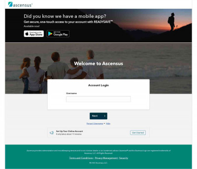 Ascensus - Retirement Login Ascensus - Retirement Login