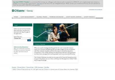 Citizens - Gateway - Citizens Commercial Banking Gateway Citizens - Gateway - Citizens Commercial Banking Gateway