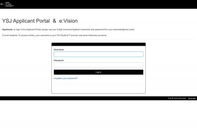 Log in to the portal Log in to the portal