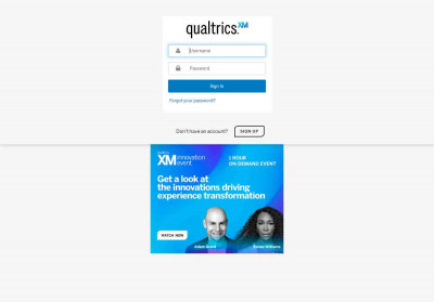 Sign In - Qualtrics Login Sign In - Qualtrics Login