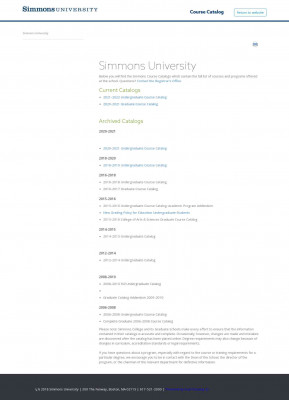 Registration and Financial Information - Simmons University Registration and Financial Information - Simmons University