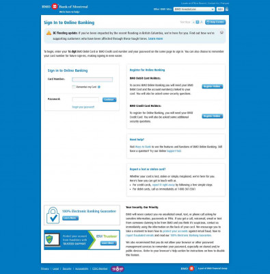 BMO Bank of Montreal Online Banking BMO Bank of Montreal Online Banking