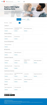 Explore BMO Digital Banking Demo Explore BMO Digital Banking Demo