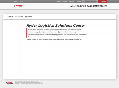 Ryder Integrated Logistics Ryder Integrated Logistics