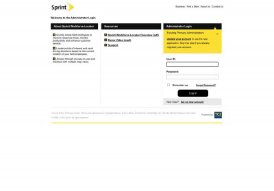 Existing Primary Administrators - Sprint Workforce Locator Existing Primary Administrators - Sprint Workforce Locator
