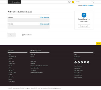 Please Sign In - College Board account Please Sign In - College Board account