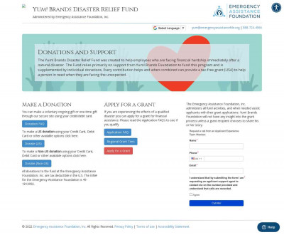 Yum! Brands Disaster Relief Fund Yum! Brands Disaster Relief Fund