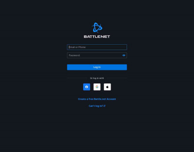 Battle.net Login Battle.net Login