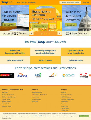 Therap is the leading system for service providers Therap is the leading system for service providers