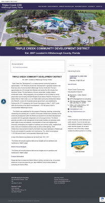 2018-09-18 Triple Creek CDD Final Agenda 2018-09-18 Triple Creek CDD Final Agenda